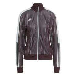 Adidas Tiro Trainingsjacke Damen Maroon Hellblau