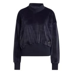 Adidas Holidayz Cozy Velour Sweatshirt Damen Dunkellila