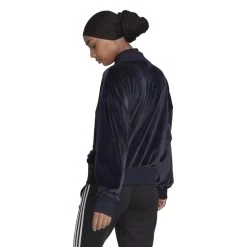 Adidas Holidayz Cozy Velour Sweatshirt Damen Dunkellila -Sportbekleidung Geschäft HC8806 3