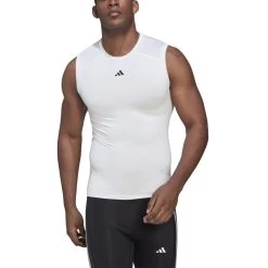 Adidas Techfit Training Tanktop Herren Weiß -Sportbekleidung Geschäft HD3529KG 2 7eNa