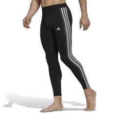 Adidas Techfit 3-Streifen Training Lange Tight Herren Schwarz Weiß -Sportbekleidung Geschäft HD3530 RXiABNP9qdh0bb