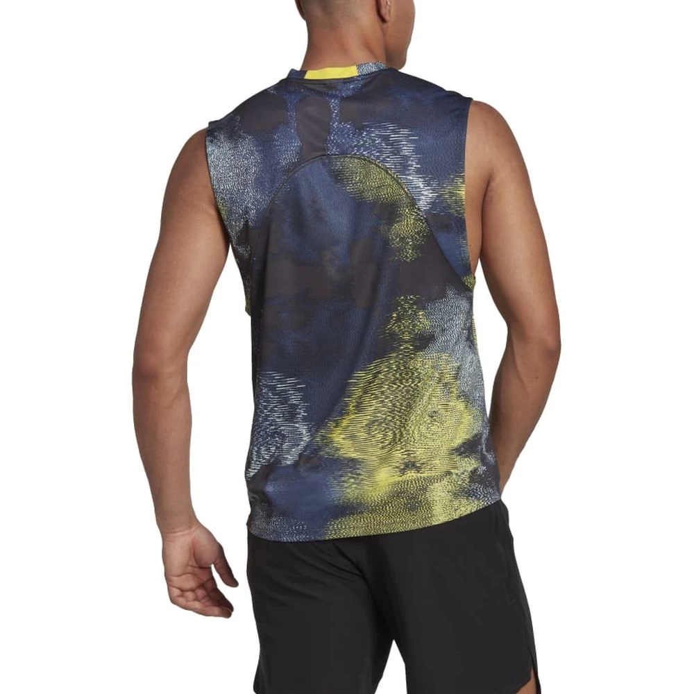 Adidas HIIT Allover Print Training Tanktop Herren Grau 5 Adidas HIIT Allover Print Training Tanktop Herren Grau – Bild 3