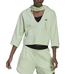 Adidas Sportswear Summer Hoodie Damen Lime Schwarz -Sportbekleidung Geschäft HF1654 R9Zsen3a9Ye7to