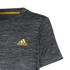 Adidas AEROREADY Gradient T-Shirt Mädchen Grau Schwarz -Sportbekleidung Geschäft HG1280 Sr87XUR9PY99KS