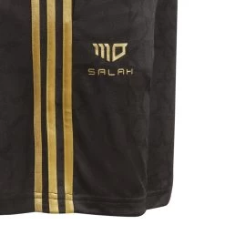 Adidas Mo Salah 3-Streifen Shorts Kinder Schwarz Gold -Sportbekleidung Geschäft HG6782 3