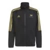 Adidas Mo Salah 3-Streifen Trainingsjacke Kinder Schwarz Gold