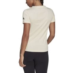 Adidas Essentials Slim Logo T-Shirt Damen Beige -Sportbekleidung Geschäft HL2052 S6YtdK7z4MiCJu