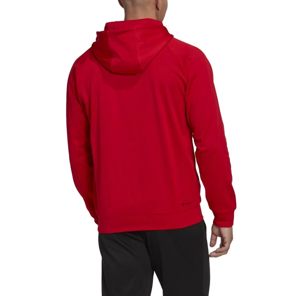 Adidas AEROREADY Game And Go Small Logo Kapuzenjacke Herren Rot 5 Adidas AEROREADY Game And Go Small Logo Kapuzenjacke Herren Rot – Bild 3