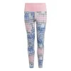 Adidas Dance Allover Print Tight Mädchen Pink Grau Blau
