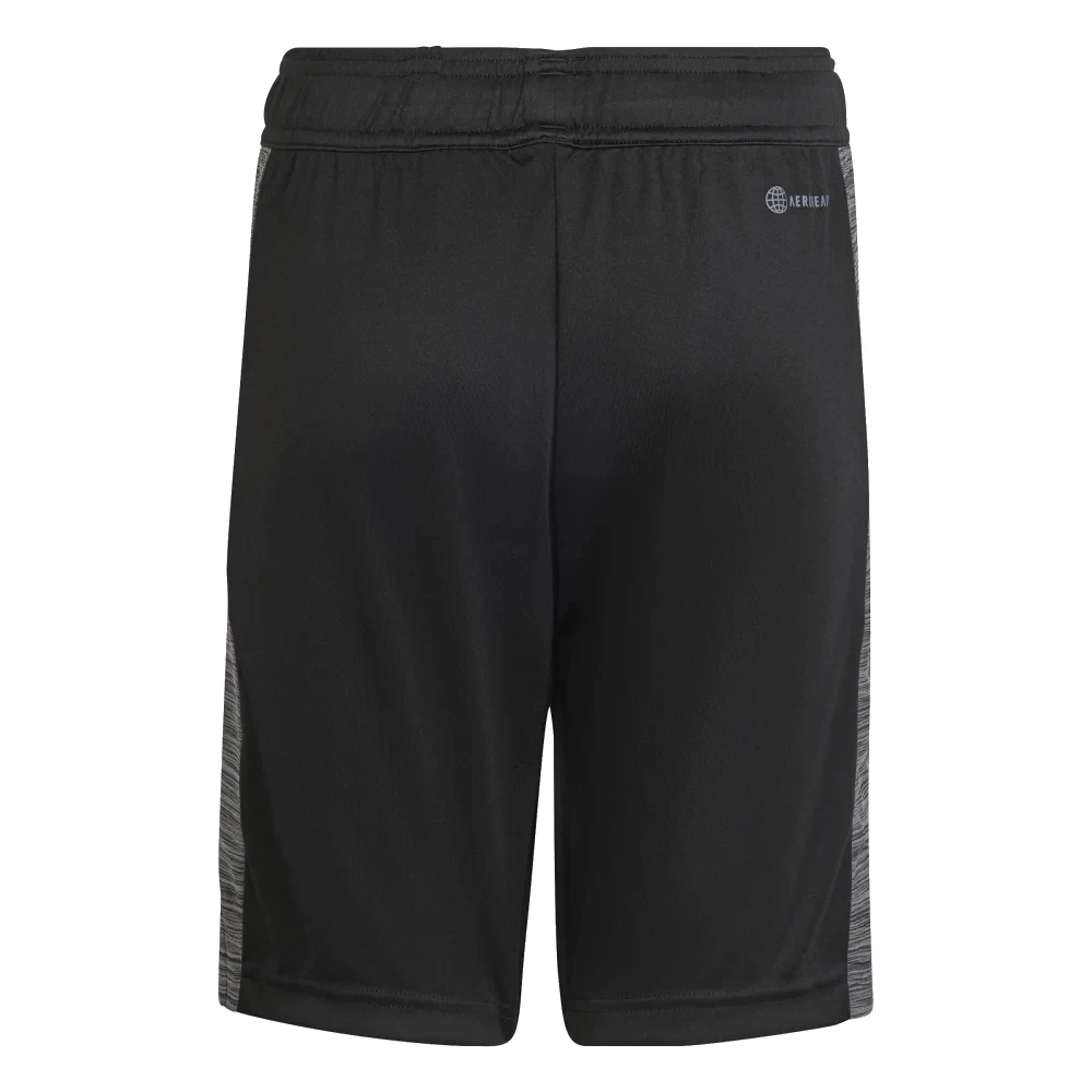 Adidas AEROREADY Heather Shorts Kinder Schwarz Grau 4 Adidas AEROREADY Heather Shorts Kinder Schwarz Grau – Bild 2