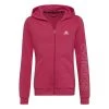 Adidas Essentials Kapuzenjacke Mädchen Magenta Weiß