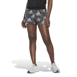 Adidas Made For Training Logo Graphic Pacer Shorts Damen Schwarz Weiß -Sportbekleidung Geschäft HM8758 R8W4CulR4Ze45R