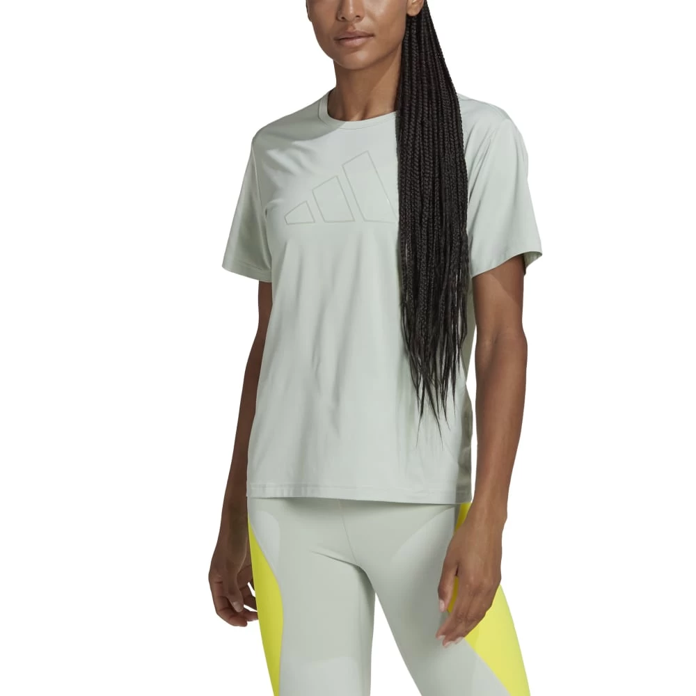 Adidas HIIT T-Shirt Damen Linen Grün 4 Adidas HIIT T-Shirt Damen Linen Grün – Bild 2