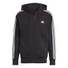 Adidas Essentials French Terry 3-Streifen Kapuzenjacke Herren Schwarz Weiß