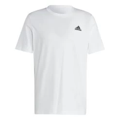 Adidas Essentials Single Jersey Embroidered Small Logo T-Shirt Herren Weiß