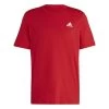 Adidas Essentials Single Jersey Embroidered Small Logo T-Shirt Herren Rot