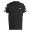 Adidas Essentials Single Jersey 3-Streifen T-Shirt Herren Schwarz