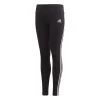 Adidas 3-Streifen Cotton Tight Mädchen Schwarz Weiß