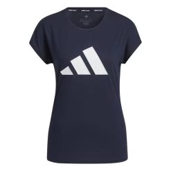 Adidas 3-Streifen Training T-Shirt Damen Navy Weiß