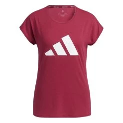 Adidas 3-Streifen Training T-Shirt Damen Rot Weiß