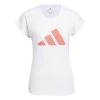 Adidas 3-Streifen Training T-Shirt Damen Weiß Pink