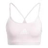 Adidas Aeroreact Training Light-Support Sport-BH Damen Hellpink Weiß