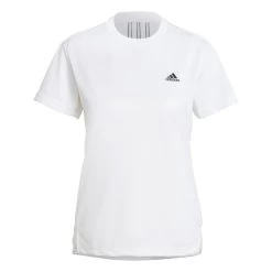 Adidas AEROREADY Designed 2 Move Sport 3-Streifen T-Shirt Damen Weiß