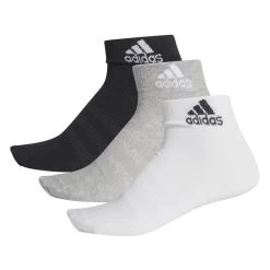 Adidas Ankle Socken 3 Paar Grau Weiß Schwarz