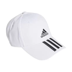 Adidas Baseball 3-Streifen Twill Kappe Erwachsene Kinder Weiß