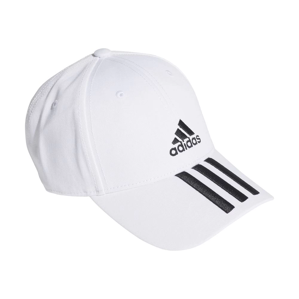 Adidas Baseball 3-Streifen Twill Kappe Erwachsene Kinder Weiß 3 Adidas Baseball 3-Streifen Twill Kappe Erwachsene Kinder Weiß