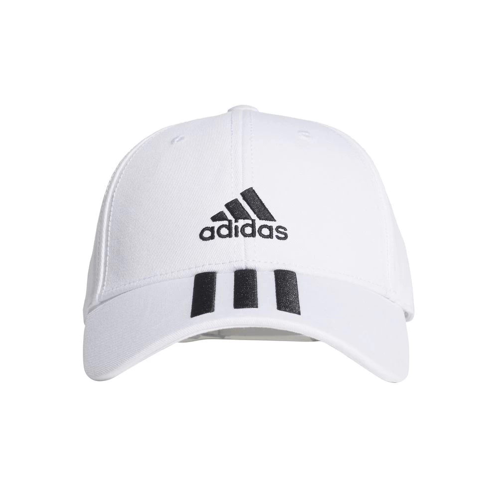 Adidas Baseball 3-Streifen Twill Kappe Erwachsene Kinder Weiß 4 Adidas Baseball 3-Streifen Twill Kappe Erwachsene Kinder Weiß – Bild 2