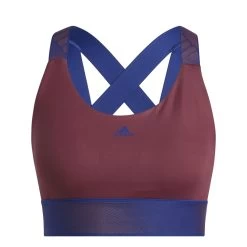 Adidas Believe This Medium-Support Workout Sport-BH Damen Dunkelrot