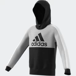 Adidas CB Fleece Hoodie Kinder Schwarz Grau