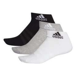 Adidas Cushioned Ankle Socken 3 Paar Grau Weiß Schwarz