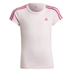 Adidas Designed 2 Move 3-Streifen T-Shirt Mädchen Pink