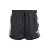 Adidas Designed To Move 3-Streifen Shorts Mädchen Schwarz Weiß