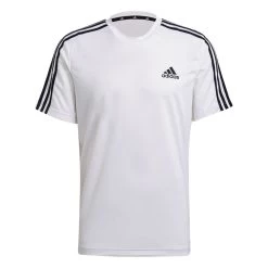 Adidas Designed To Move Sport 3-Streifen T-Shirt Herren Weiß