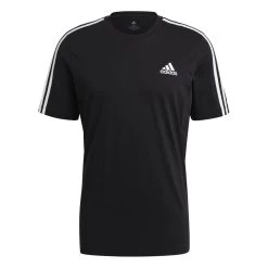 Adidas Essentials 3-Streifen T-Shirt Herren Schwarz