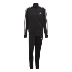Adidas Essentials 3-Streifen Trainingsanzug Herren Schwarz Weiß