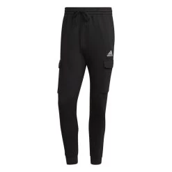 Adidas Essentials Fleece Regular Tapered Cargohose Herren Schwarz Weiß Langgrößen