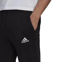 Adidas Essentials Fleece Tapered Cuff Hose Herren Schwarz Weiß -Sportbekleidung Geschäft adidas essentials fleece tapered cuff hose herren schwarz weib gk9268YuESSL0bSLzjM