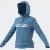 Adidas Essentials Logo Hoodie Damen Blau Weiß -Sportbekleidung Geschäft adidas essentials logo hoodie damen blau weib he9359