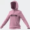 Adidas Essentials Logo Hoodie Damen Pink Schwarz