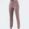 Adidas Essentials Single Jersey 3-Streifen Hose Damen Rosa