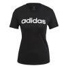 Adidas Essentials Slim Logo T-Shirt Damen Schwarz