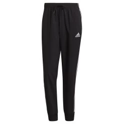 Adidas Essentials Tapered Cuff Woven 3-Streifen Hose Herren Schwarz Weiß