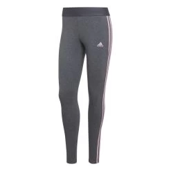 Adidas LOUNGEWEAR Essentials 3-Streifen Leggings Damen Grau Kurzgrößen