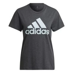 Adidas Loungewear Essentials Logo T-Shirt Damen Grau Hellblau