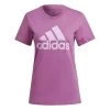 Adidas Loungewear Essentials Logo T-Shirt Damen Lila Weiß -Sportbekleidung Geschäft adidas loungewear essentials logo t shirt damen lila weib hl2034