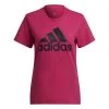 Adidas Loungewear Essentials Logo T-Shirt Damen Rot Schwarz -Sportbekleidung Geschäft adidas loungewear essentials logo t shirt damen rot schwarz hl2030